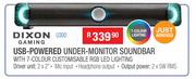 Dixon Gaming USB Powered Under Monitor Soundbar U300