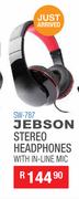 Jebson Stereo Headphones With In Line Mic SW-787