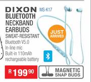 Dixon Bluetooth Neckband Earbuds Sweat Resistant MS-K17