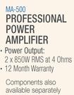 DXN Pro Professional Power Amplifier MA-500