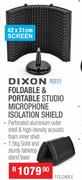 Dixon Foldable & Portable Studio Microphone Isolation Shield RSF01