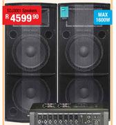 Dixon Dual 15" DJ/PA Speakers(Pair) SDJ3001
