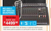 DXN Pro 8 Channel Powered Mixer With Bluetooth, USB & SD Slots PM8-650