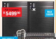DXN Pro 15" DJ/PA Speakers (Pair) PLB-15 
