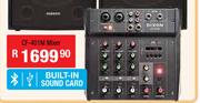 Dixon 4 Channel Multi Purpose Powered Desktop Mixer CF-401M