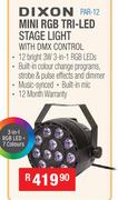 Dixon Mini RGB Tri-LED Stage Light With DMX Control PAR-12