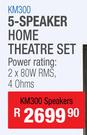 Dixon 5 Speaker Home Theatre Set KM300