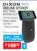 Dixon Obelisk Speaker With Phone Docking Slot EPS173