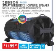 Jebson Smart Wireless 2.1 Channel Speaker With Built In Equaliser And LED Lights RM-626S