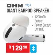 OHM Giant Earpod Speaker YF27