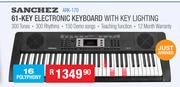 Sanchez 61 Key Electronic Keyboard With Key Lighting ARK170