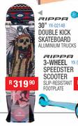 Ripper 30" Double Kick Skateboard (Aluminium Trucks) YX-02148B