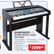 Sanchez 61 Key Digital Piano With Stand P816