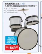 Sanchez 3 Piece Junior Acoustic Drum Set E-700A