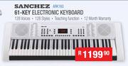 Sanchez 61 Key Electronic Keyboard ARK160
