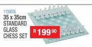 35 x 35cm Standard Glass Chess Set 115003L