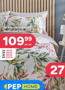 SB Microfibre Printed Duvet Cover Sets-Per Set