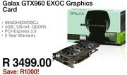 Galax GTX960 EXOC Graphics Card