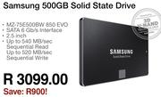 Samsung 500GB Solid State Drive