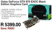 Galax GeForce GTX970 EXOC Black Edition Graphics Card