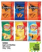 Simba Lay's Or Doritos(All Variants)-6x200g-250g