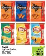 Simba Lay's Or Doritos(All Variants)-6x200/250g