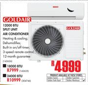 Goldair 24000BTU Split Unit Air Unit Air Conditioner