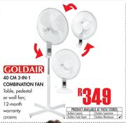 Goldair 40cm 3-In-1 Combination Fan