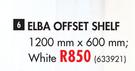 Elba Offset Shelf 1200x600mm