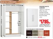 Standard Built-In Cupboard (1220mmx 2100mm)-Each