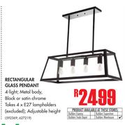 Rectangular Glass Pendant