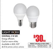 Light Worx Golfball 3 W LED-Each