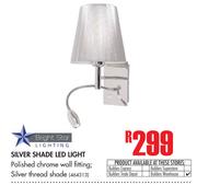 Bright Star Silver Shade LED Light