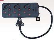 Power Worx Adaptors 6 Way Multiplug (3 x 16 A / 3 x 5 A)