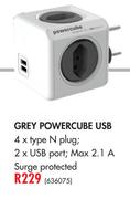 Grey Power Cube USB