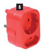 Power Worx Adaptors (1 x 5 A Euro / Shucko)