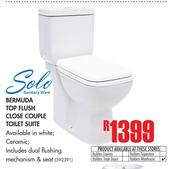 Solo Bermuda Top Flush Close Couple Toilet Suite