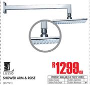 Lusso Shower Arm & Rose-Each
