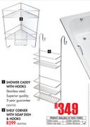 Shower Caddy With Hooks
