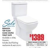 Solo Bermuda Top Flush Close Couple Toilet Suite