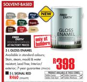 Fired Earth Signal Red Enamel-5Ltr