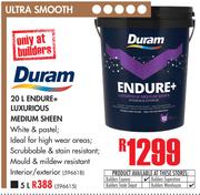 Duram Endure+ Luxurious Medium Sheen-5Ltr