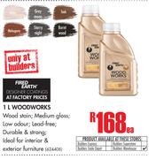 Fired Earth Woodworks-1Ltr-Each