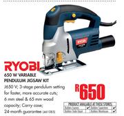Ryobi 650W Variable Pendulum Jigsaw Kit