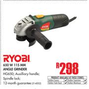 Ryobi 650W 115mm Angle Grinder