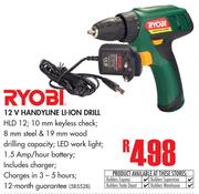 Ryobi 12V Handling Li-Ion Drill