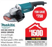 Makita 230mm 2200W Angle Grinder