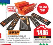 Grip 70 Piece Complete Tool Kit
