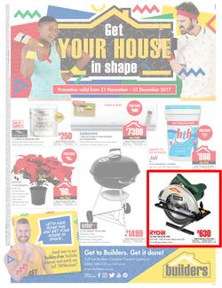 Builders Inland : Get your house in shape (21 Nov - 31 Dec 2017), page 1