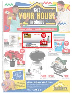 Builders Inland : Get your house in shape (21 Nov - 31 Dec 2017), page 1